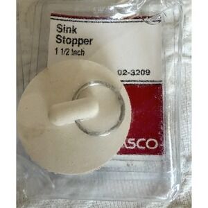 Lasco Sink Stopper - 1 1/2 Inch - Hollow-Lasco MPN -02-3209-White Rubber New